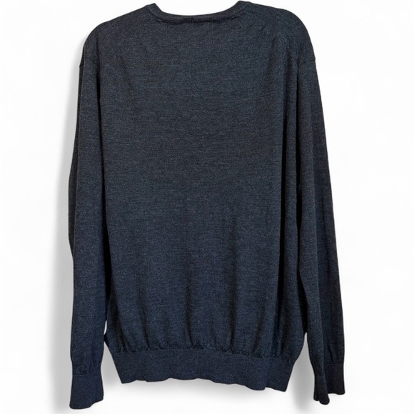 Polo Ralph Lauren 100% Merino Wool V-Neck Sweater Charcoal Grey Size XXL - Picture 2 of 8
